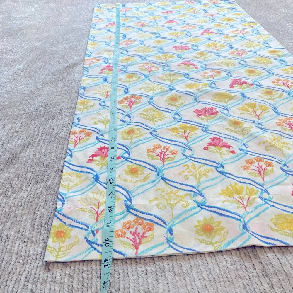 Vintage Floral Trellis Pillow Case Set Cottagecore Botanical Print Standard Size